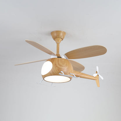Moderne Plafondventilator met Verlichting Aviara Breeze – Ø70×H30 cm – 6 Snelheden – LED 35W – Walnoot & Houtkleur – Afstandsbediening – Kinderkamer & Woonkamer
