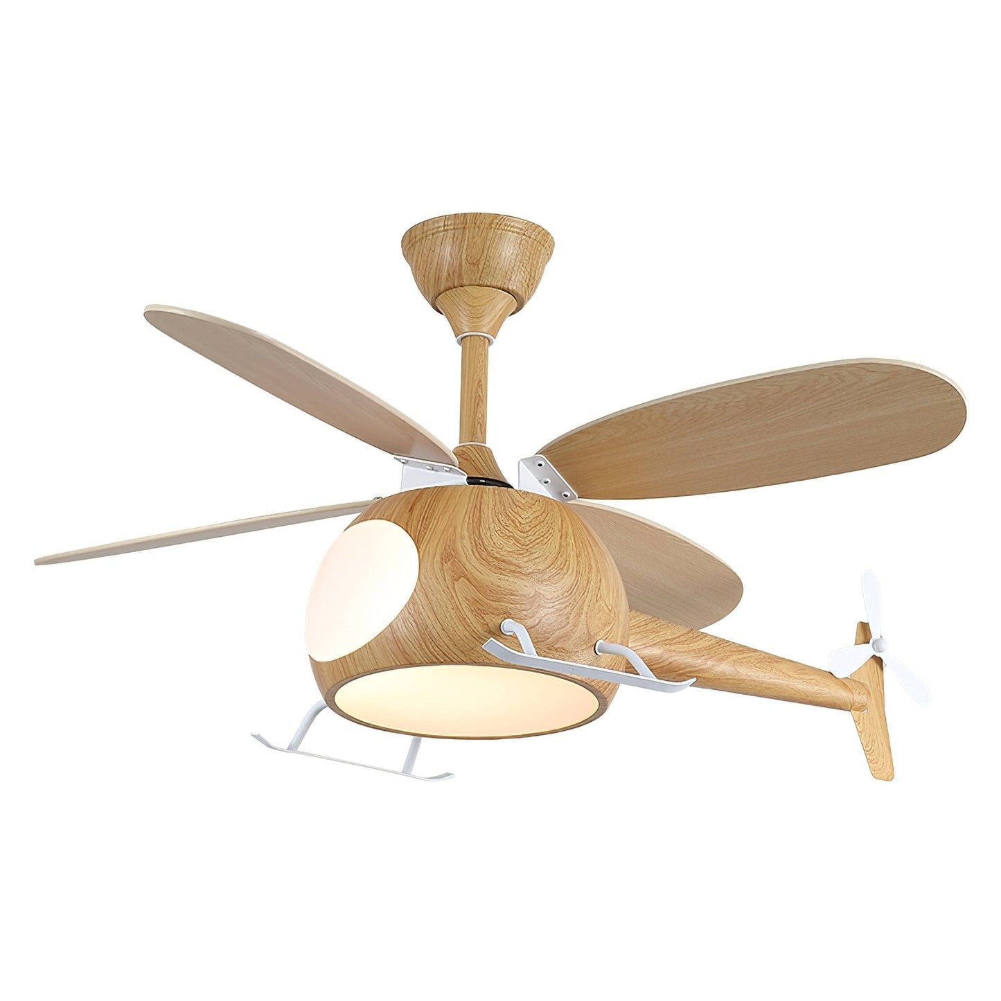 Moderne Plafondventilator met Verlichting Aviara Breeze – Ø70×H30 cm – 6 Snelheden – LED 35W – Walnoot & Houtkleur – Afstandsbediening – Kinderkamer & Woonkamer