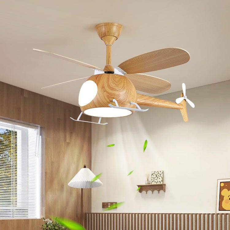 Moderne Plafondventilator met Verlichting Aviara Breeze – Ø70×H30 cm – 6 Snelheden – LED 35W – Walnoot & Houtkleur – Afstandsbediening – Kinderkamer & Woonkamer