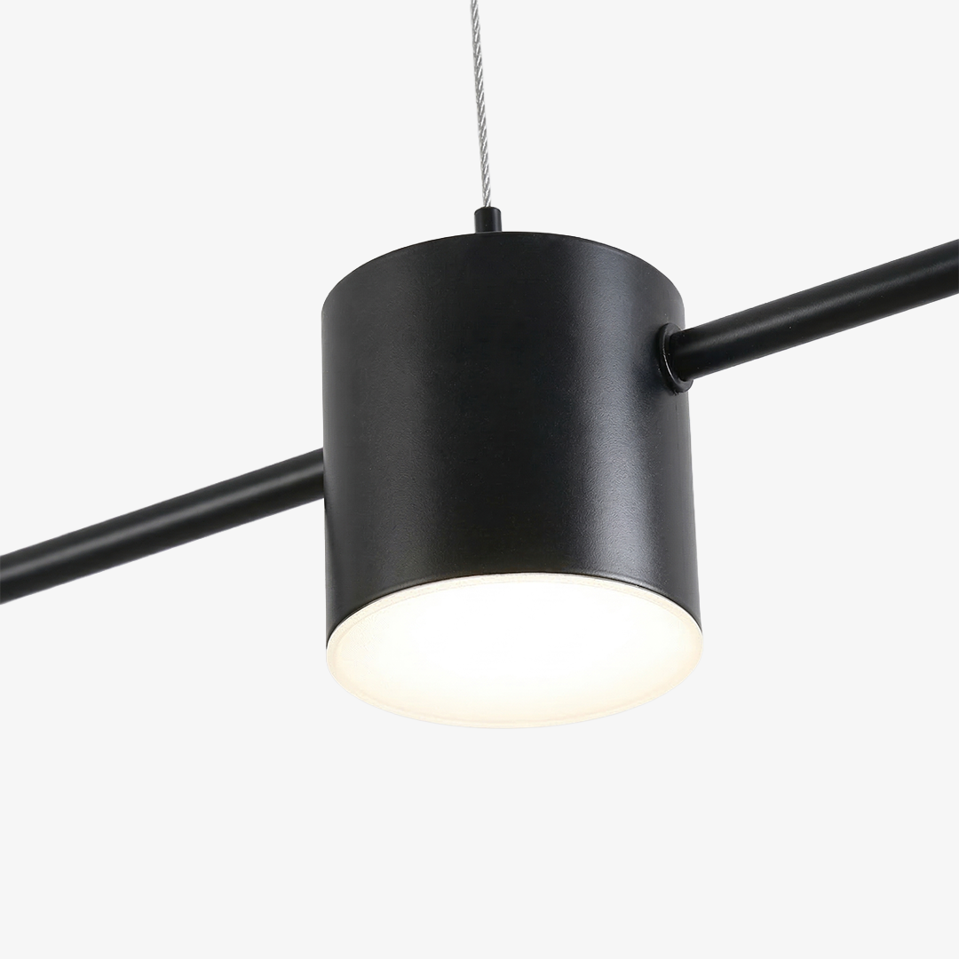 Lineaire LED Hanglamp Helios – Moderne Verlichting met Metaal en Acryl voor Eetkamer en Woonkamer