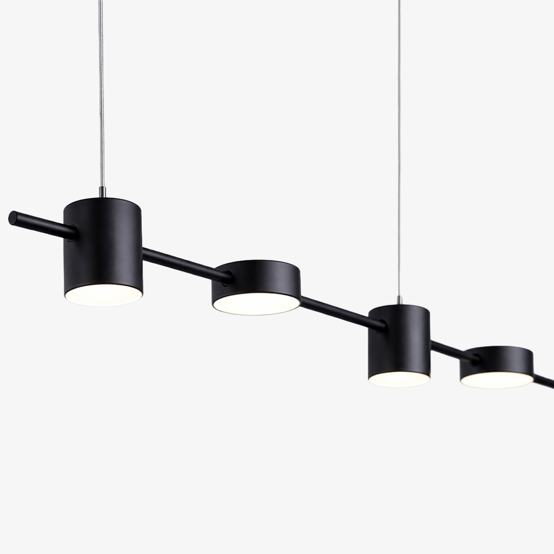 Lineaire LED Hanglamp Helios – Moderne Verlichting met Metaal en Acryl voor Eetkamer en Woonkamer