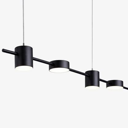 Lineaire LED Hanglamp Helios – Moderne Verlichting met Metaal en Acryl voor Eetkamer en Woonkamer