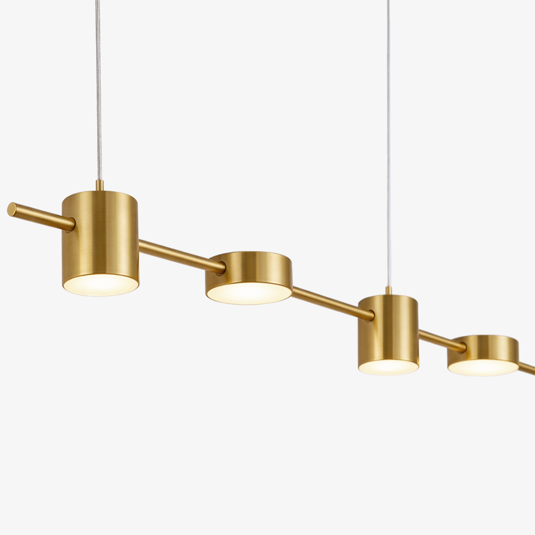 Lineaire LED Hanglamp Helios – Moderne Verlichting met Metaal en Acryl voor Eetkamer en Woonkamer