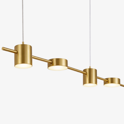 Lineaire LED Hanglamp Helios – Moderne Verlichting met Metaal en Acryl voor Eetkamer en Woonkamer