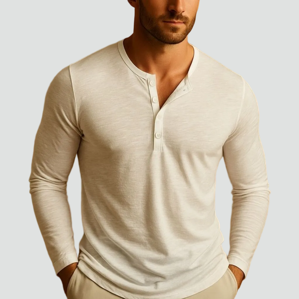 Heren Shirt Lange Mouwen Casual Met Knopen Comfortabel - StudioMarella