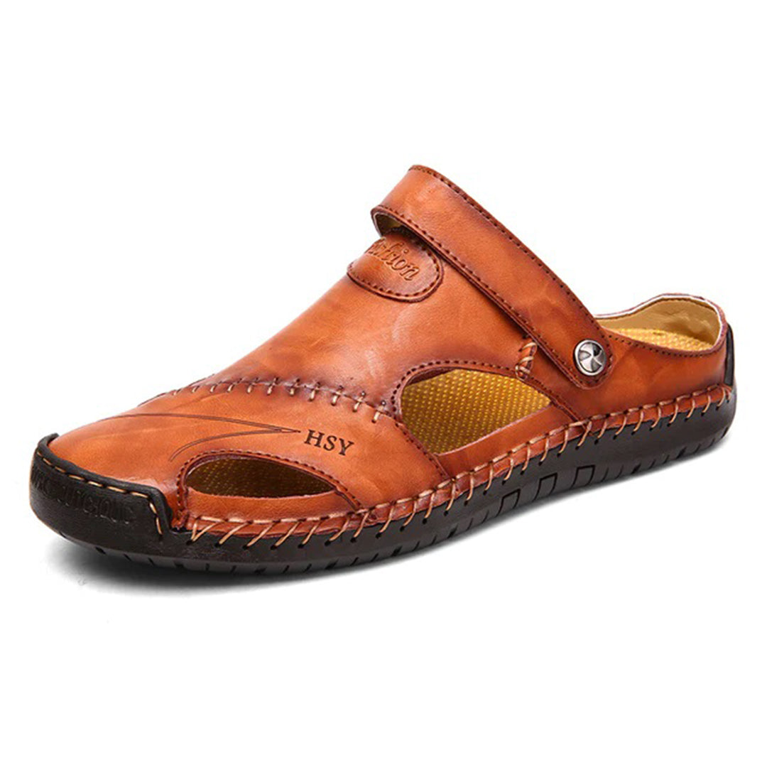 Heren Sandalen Leren Zomer Sandalen Casual Stijl - StudioMarella