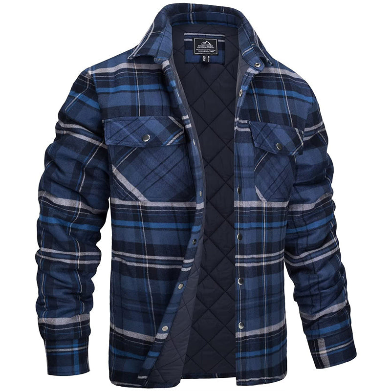 Heren Winterjas Geruit Warm en Waterdicht - StudioMarella