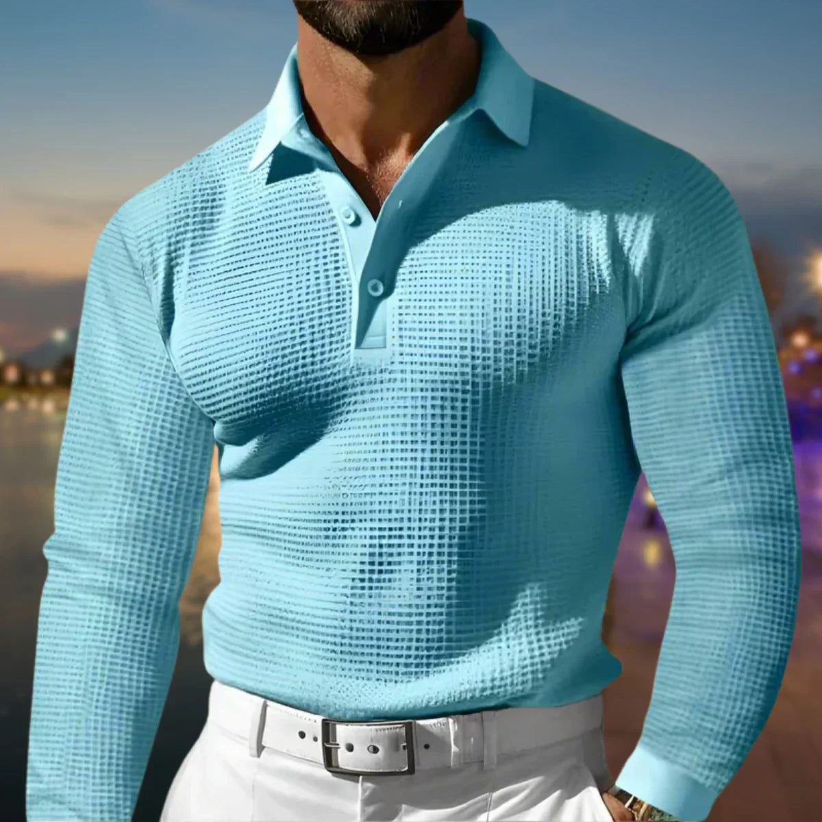 Heren polo sweater | Polokraag & Warm Draagcomfort