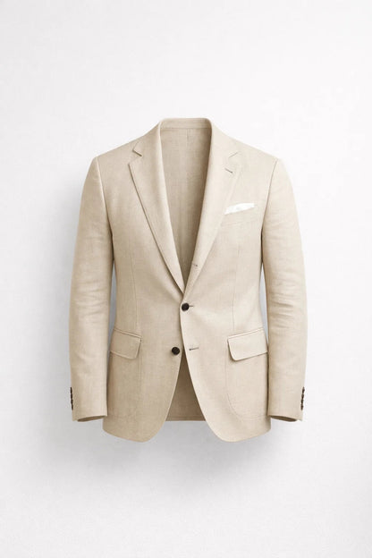 Blazer Heren - Elegant Licht Getailleerd Met Revers