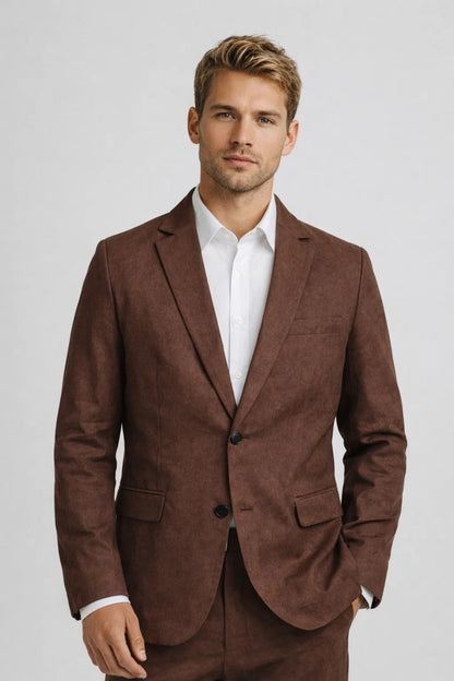 Blazer Heren - Slim Fit Jasje met Knoopsluiting en Revers Elegant - StudioMarella