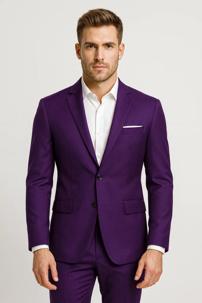 Blazer Heren Slim Fit Elegant Zwart Maatwerk