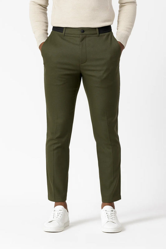 Heren Broek Slim Fit Hoge Taille Lente Stijl - StudioMarella