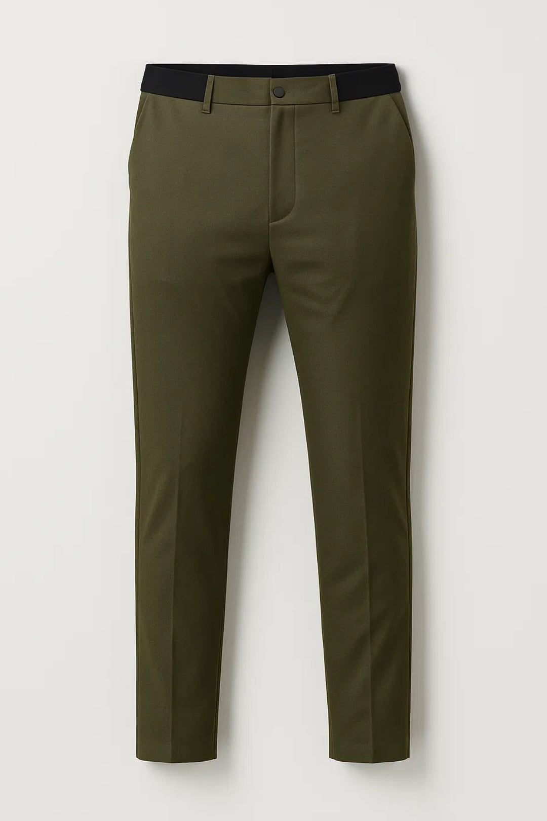 Heren Broek Slim Fit Hoge Taille Lente Stijl