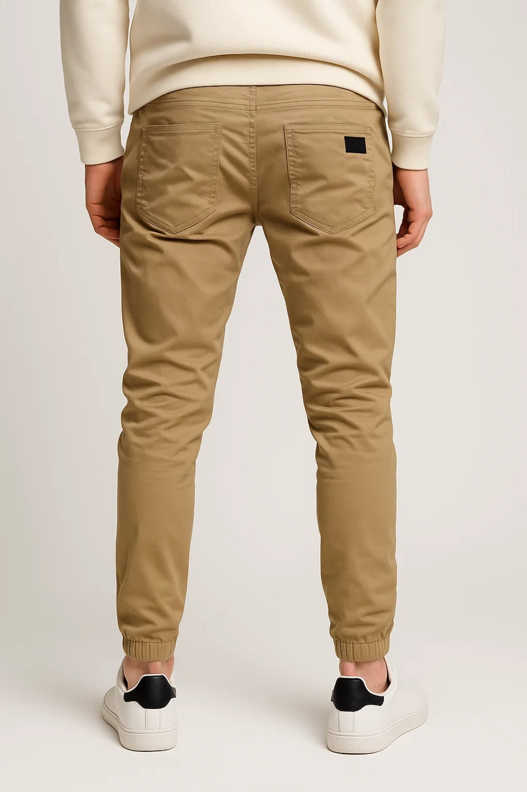 Heren Broek Tapered Fit met Trekkoord Sluiting voor Lente