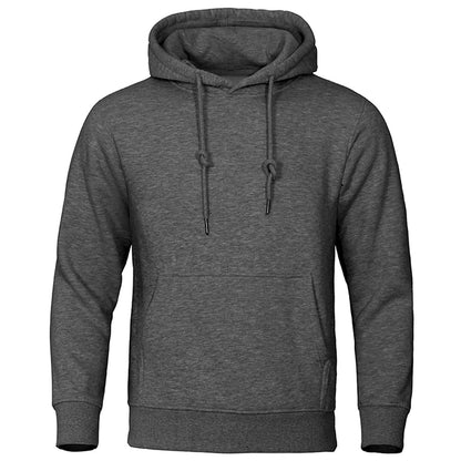 Heren Fleece Hoodie met Capuchon – Warme Trui voor Herfst & Winter – Comfortabele Pasvorm – Casual Streetwear