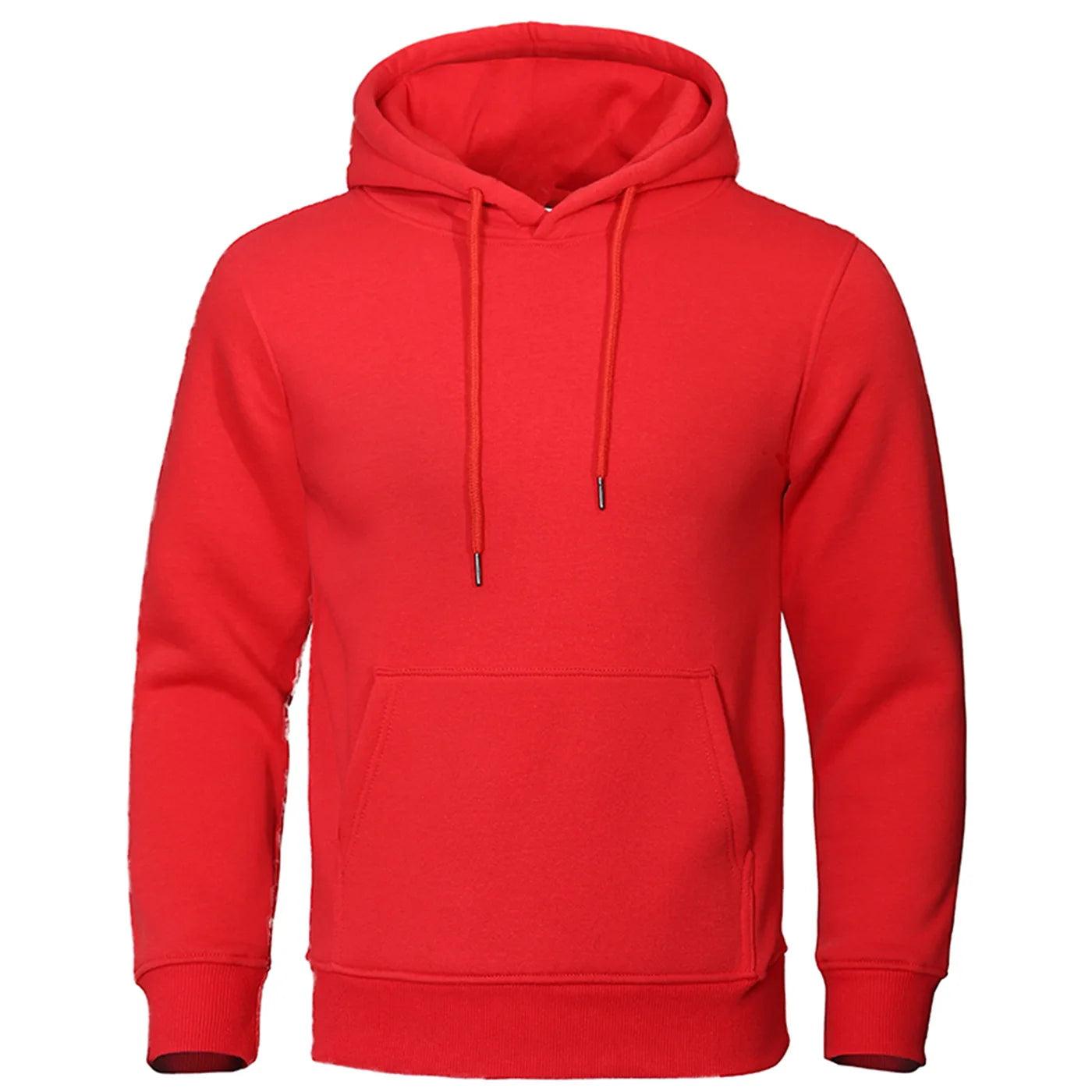 Heren Fleece Hoodie met Capuchon – Warme Trui voor Herfst & Winter – Comfortabele Pasvorm – Casual Streetwear