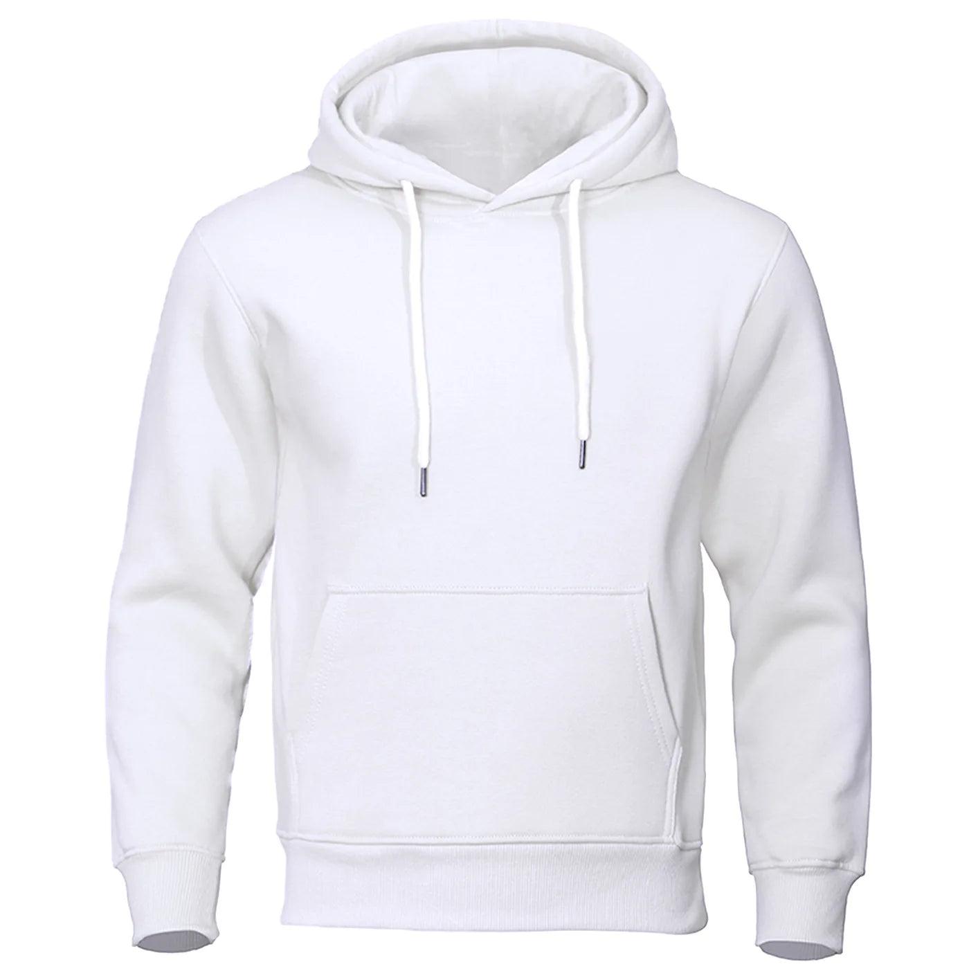 Heren Fleece Hoodie met Capuchon – Warme Trui voor Herfst & Winter – Comfortabele Pasvorm – Casual Streetwear