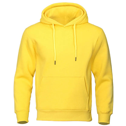 Heren Fleece Hoodie met Capuchon – Warme Trui voor Herfst & Winter – Comfortabele Pasvorm – Casual Streetwear