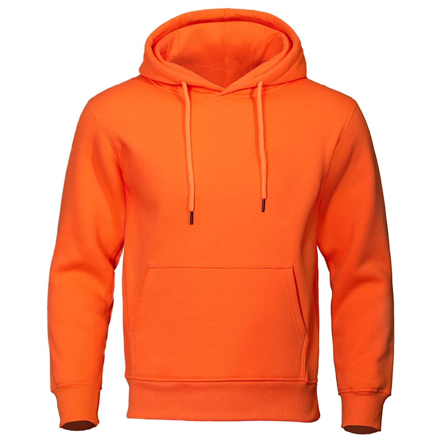 Heren Fleece Hoodie met Capuchon – Warme Trui voor Herfst & Winter – Comfortabele Pasvorm – Casual Streetwear