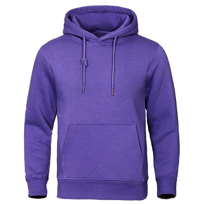 Heren Fleece Hoodie met Capuchon – Warme Trui voor Herfst & Winter – Comfortabele Pasvorm – Casual Streetwear