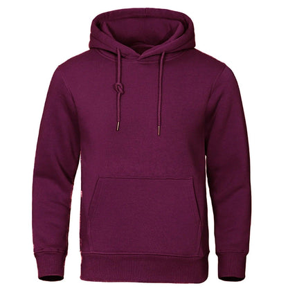 Heren Fleece Hoodie met Capuchon – Warme Trui voor Herfst & Winter – Comfortabele Pasvorm – Casual Streetwear