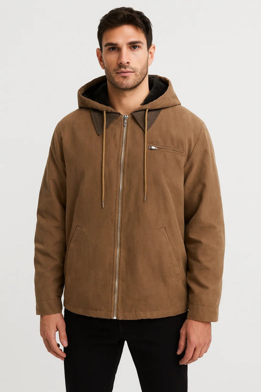 Heren Tussenjas Casual met Capuchon en Ritssluiting - StudioMarella
