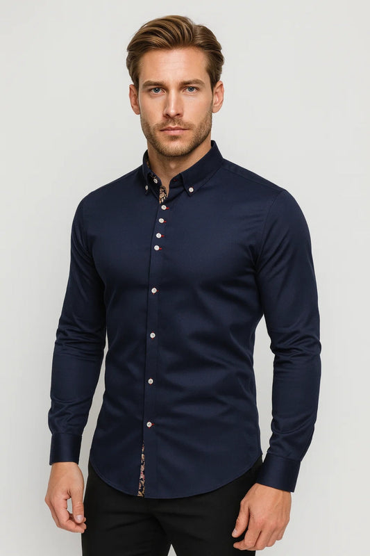Heren Overhemd Lange Mouw Elegant HerfstCollectie - StudioMarella