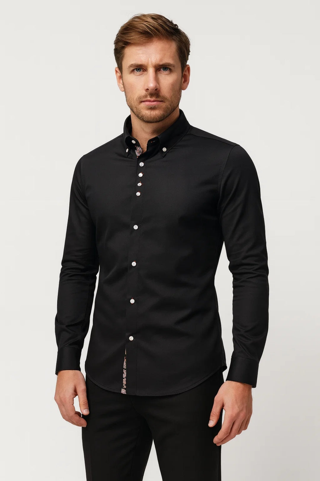Heren Overhemd Lange Mouw Elegant HerfstCollectie