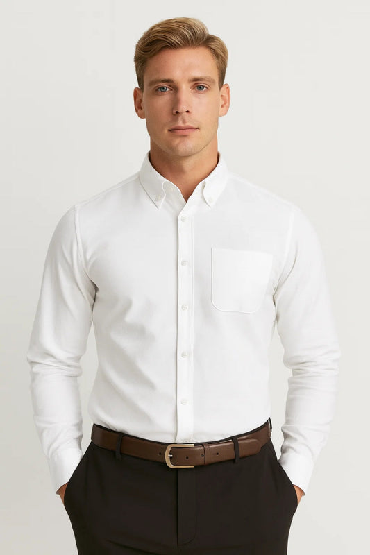 Heren Overhemd Lente Met Kraag Elegante Stijl - StudioMarella