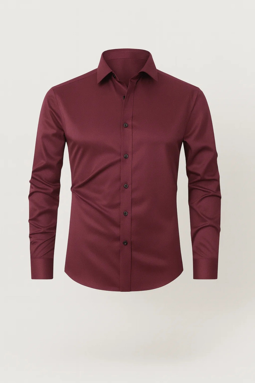 Heren Overhemd Slimfit Lente Met Knoopjes