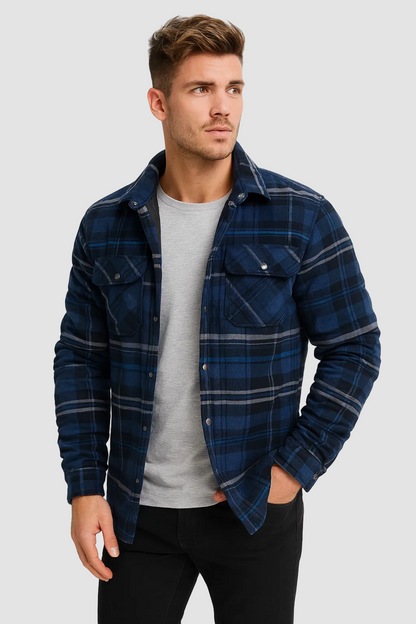 Heren Flanellen Overshirt Ruitpatroon Warm voor Lente - StudioMarella