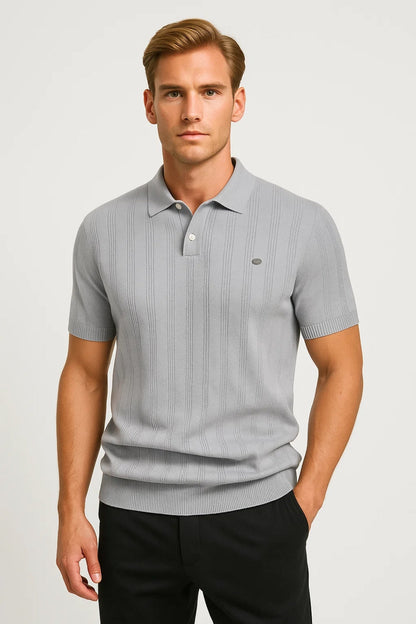 Heren Polo Korte Mouw Zomer Shirt Elegant Wit