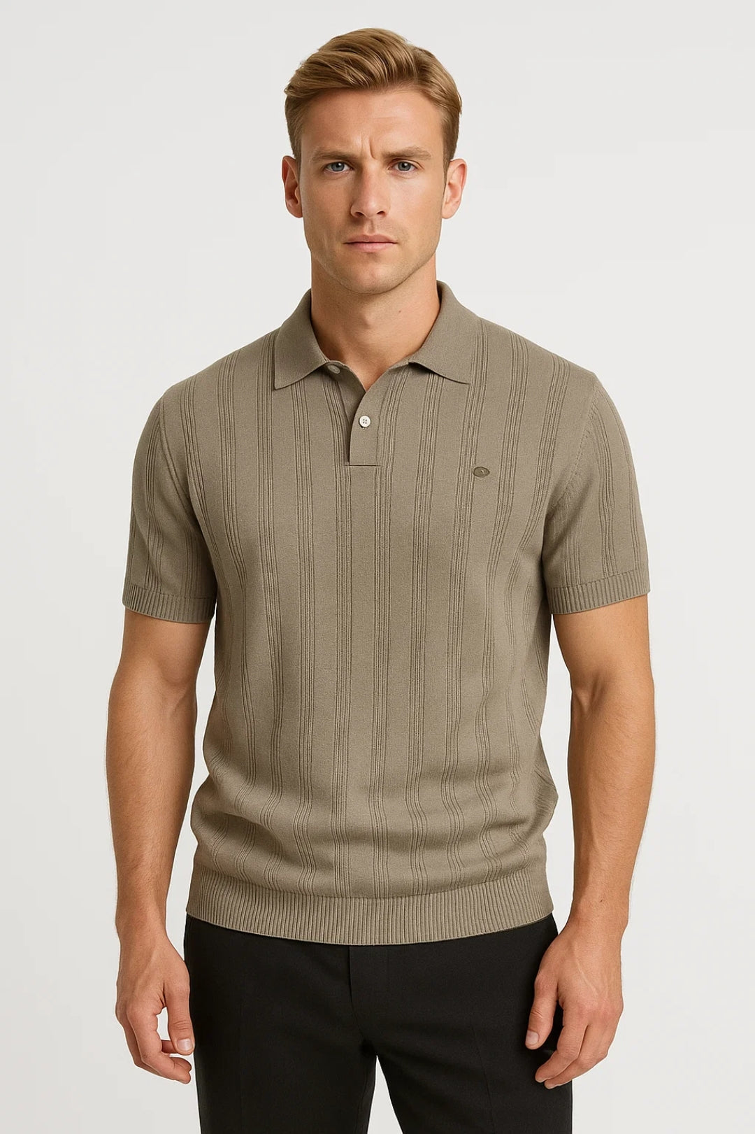 Heren Polo Korte Mouw Zomer Shirt Elegant Wit