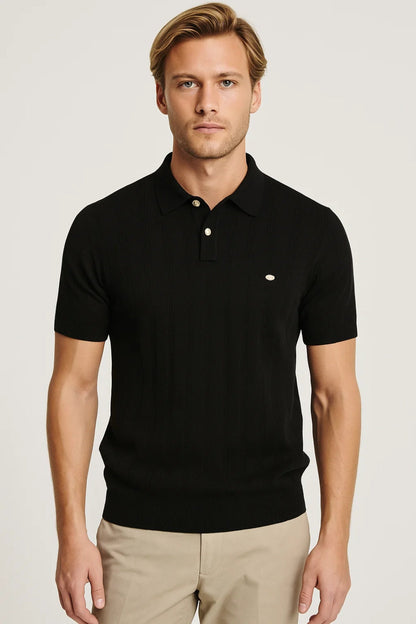 Heren Polo Korte Mouw Zomer Shirt Elegant Wit