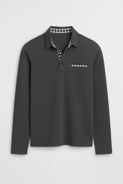 Heren Polo Lange Mouw Slim Fit Zomer Lente Collectie