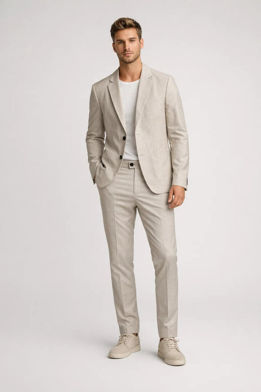 Heren Set Lente - Elegant Gebloemd Overshirt - StudioMarella