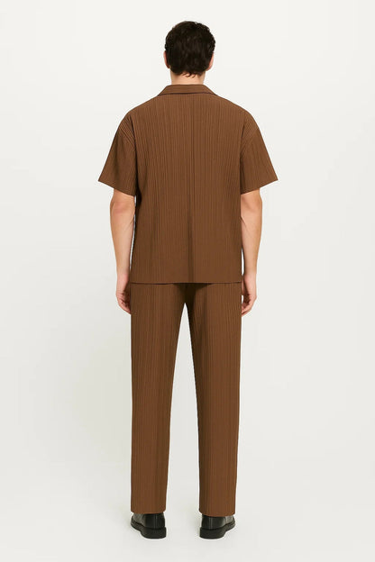 Mannen Set Zomerse Kleding Met Knoopjes