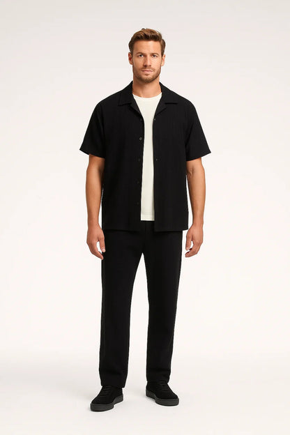 Mannen Set Zomerse Kleding Met Knoopjes