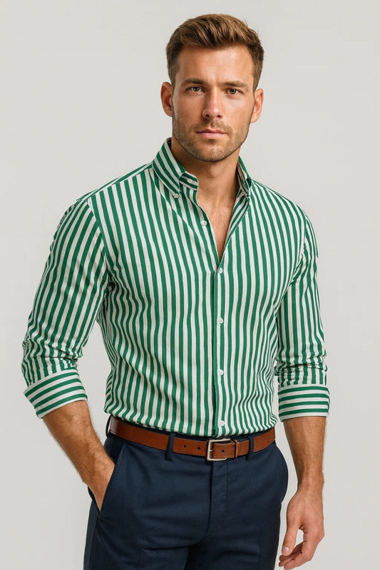 Heren Overhemd Lange Mouw Elegant Lente Stijl - StudioMarella