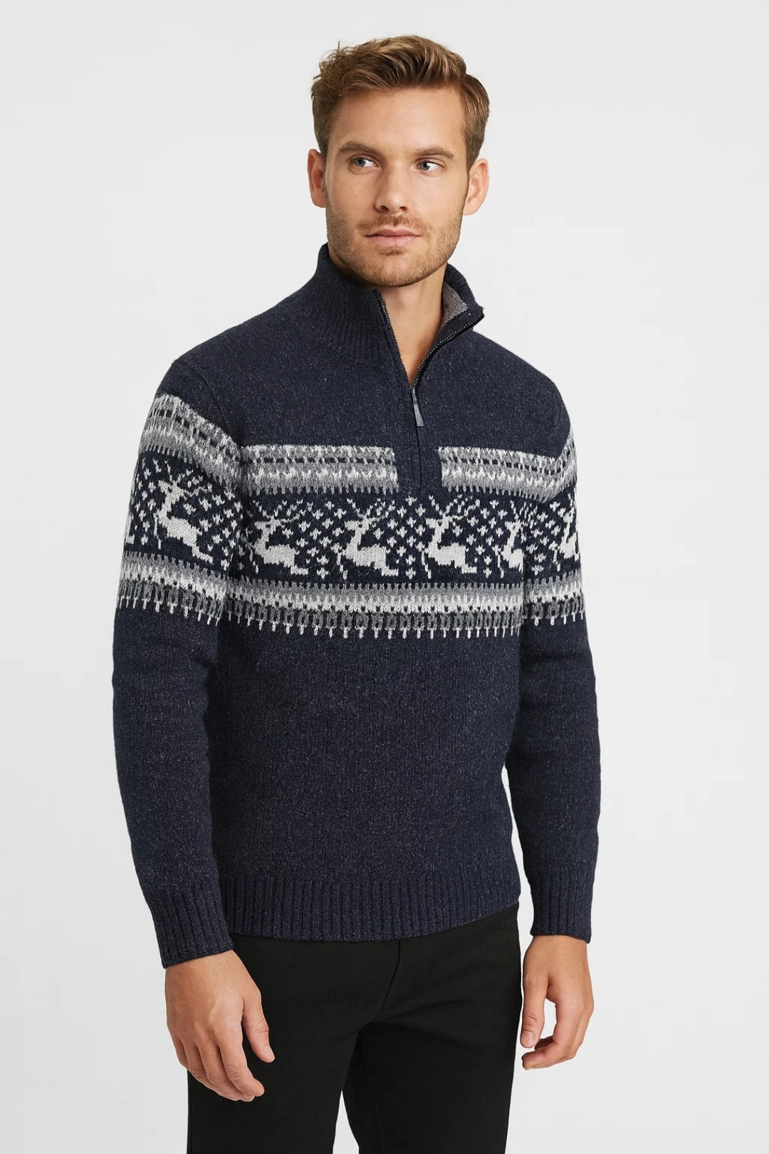 Heren Trui Lange Mouw Warme Wintertrui - StudioMarella