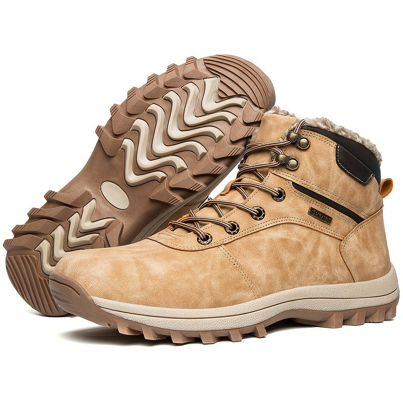 Heren Wandelschoenen Warm en Waterdicht met Stevige Vetersluiting