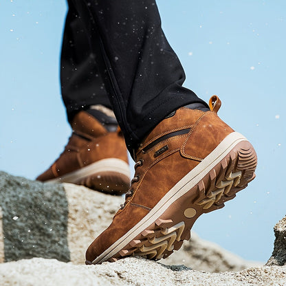 Heren Wandelschoenen Warm en Waterdicht met Stevige Vetersluiting