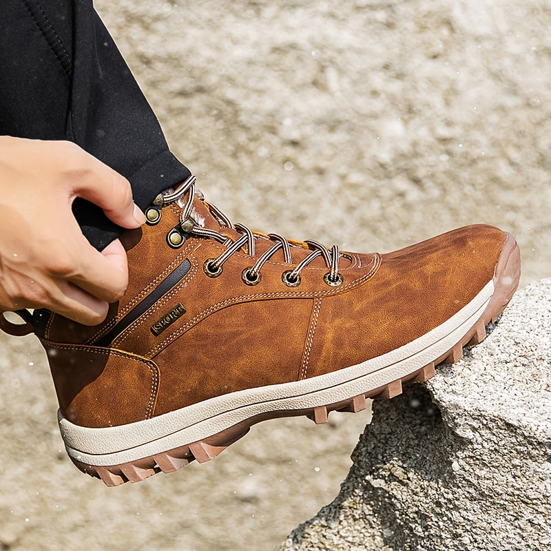 Heren Wandelschoenen Warm en Waterdicht met Stevige Vetersluiting