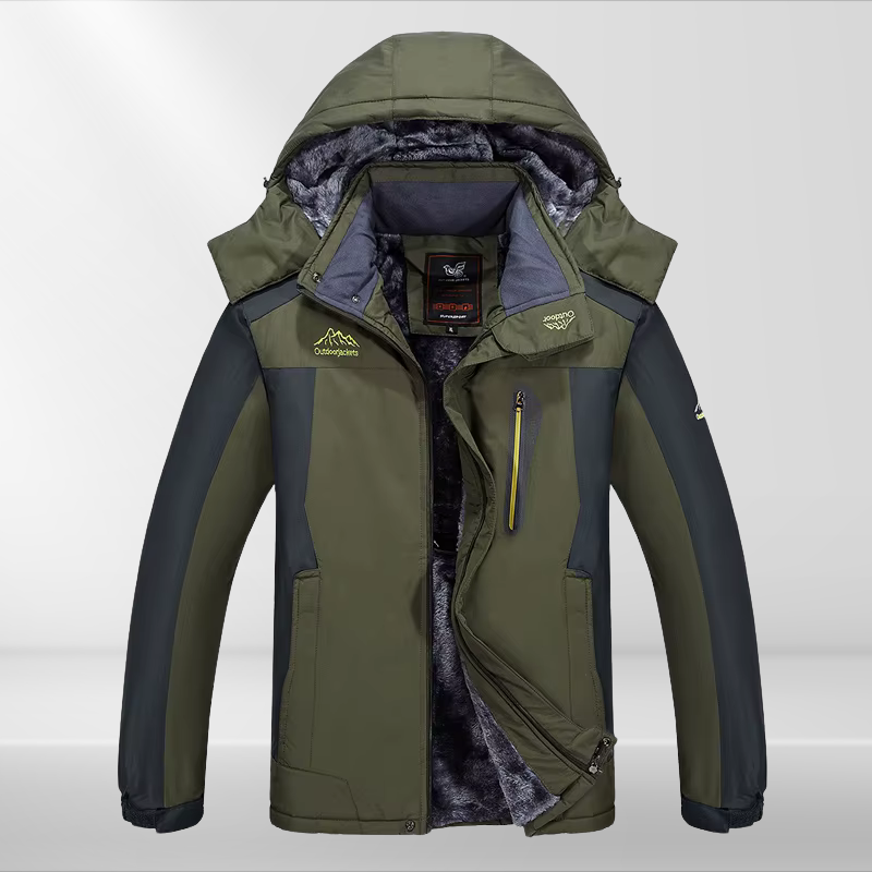 Heren Winterjack Waterdicht Warm Fleece Outdoorjack