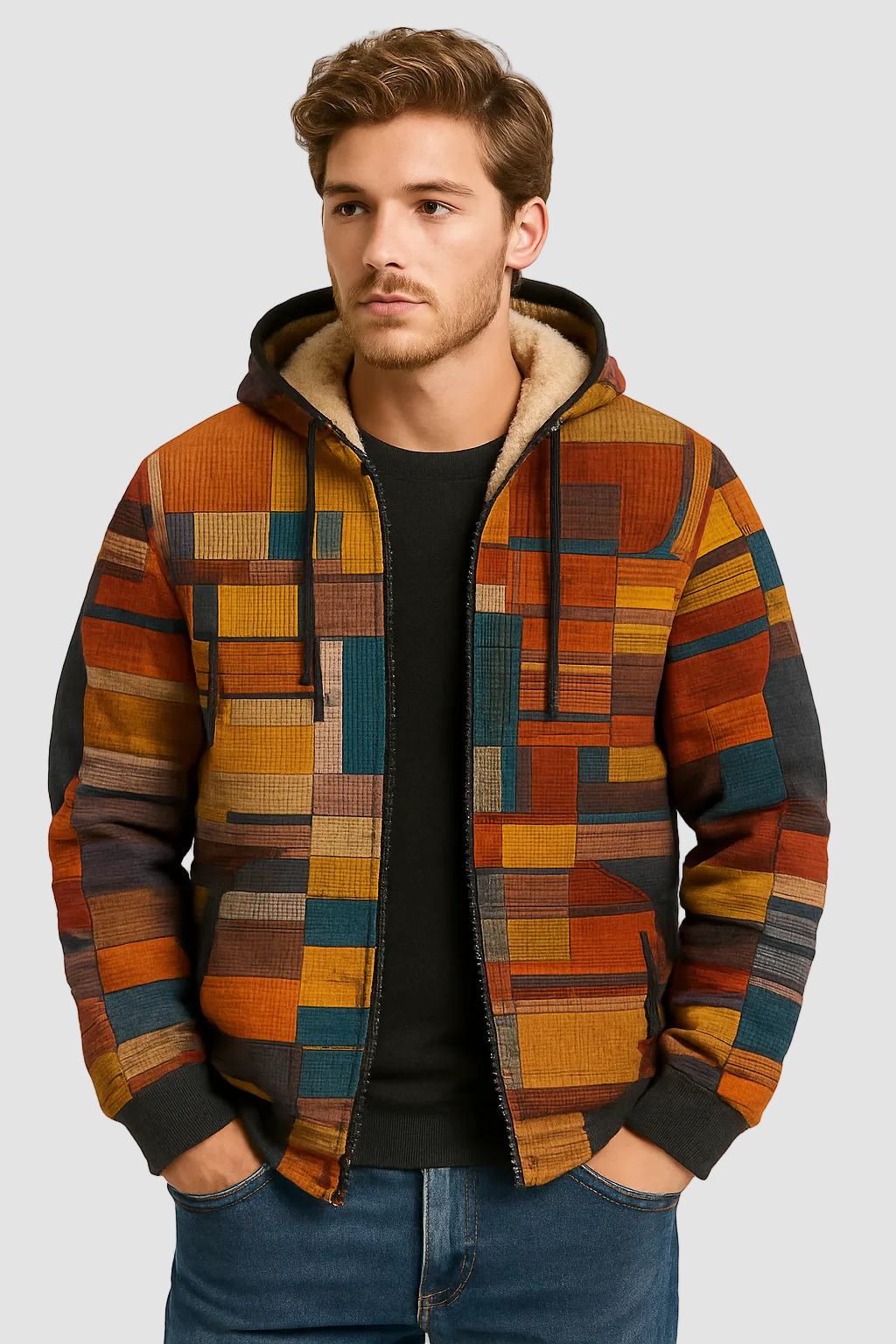 Heren Vest Fleece Lined Warm met Capuchon - StudioMarella