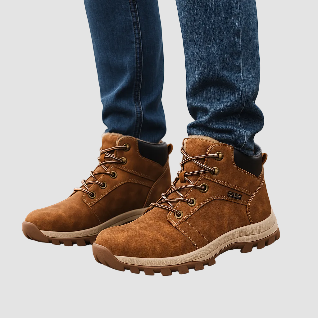 Heren Wandelschoenen Warm en Waterdicht met Stevige Vetersluiting