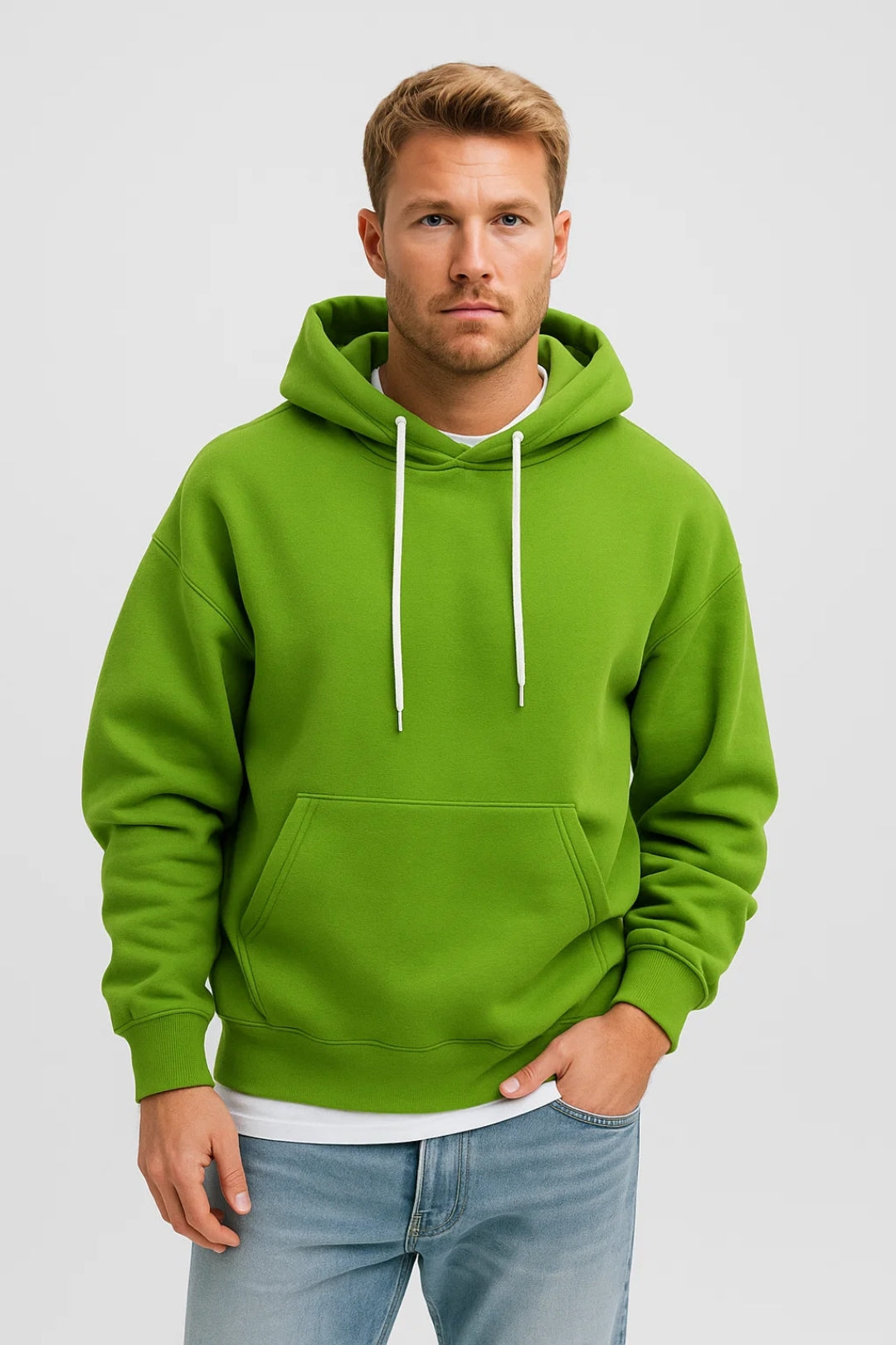 Hoodie Heren Capuchon Warm Comfortabel Casual Winter