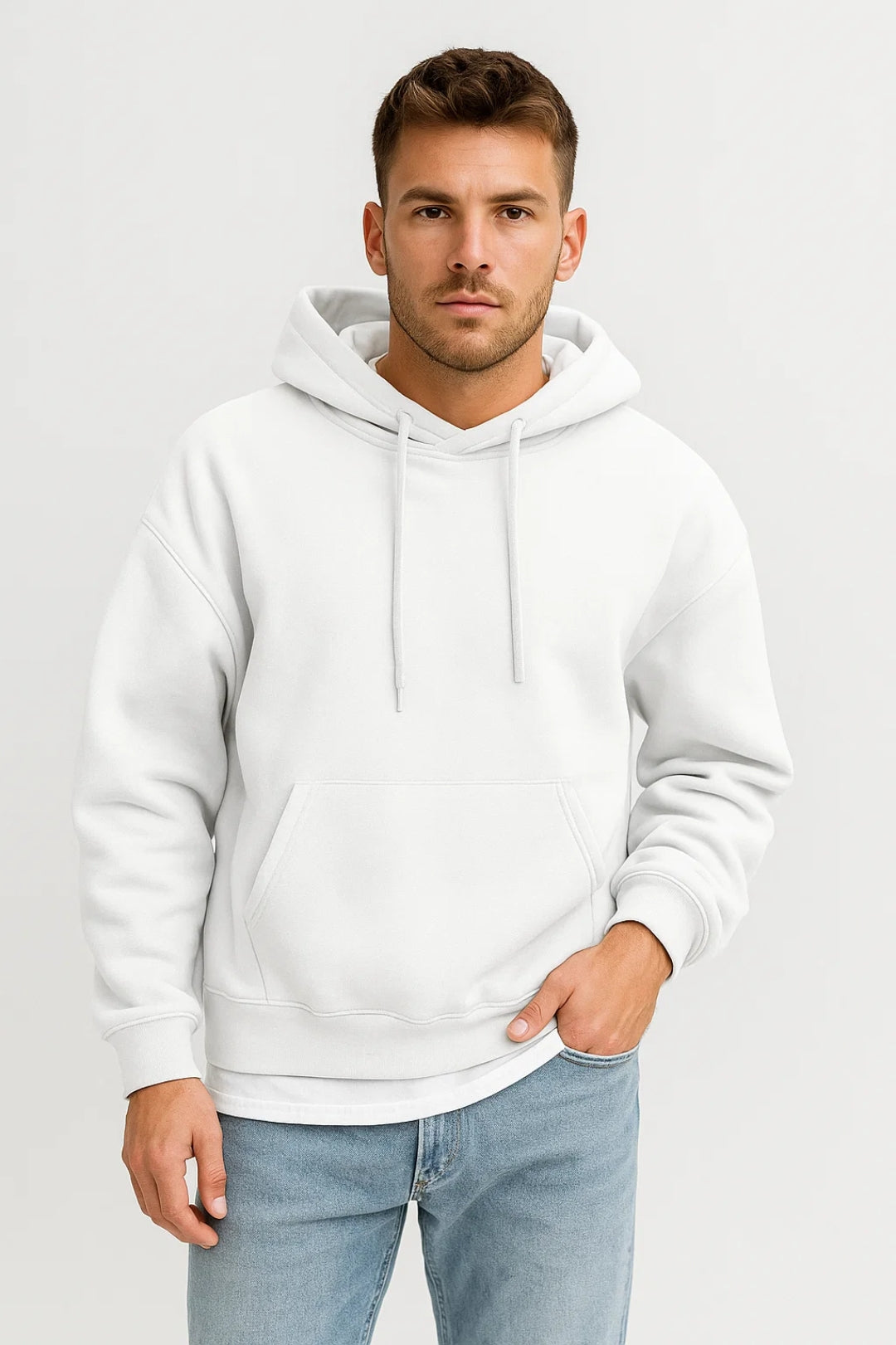 Hoodie Heren Capuchon Warm Comfortabel Casual Winter
