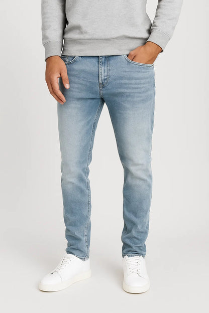 Heren Jeans Slimfit Comfortabel Moderne Pasvorm - StudioMarella