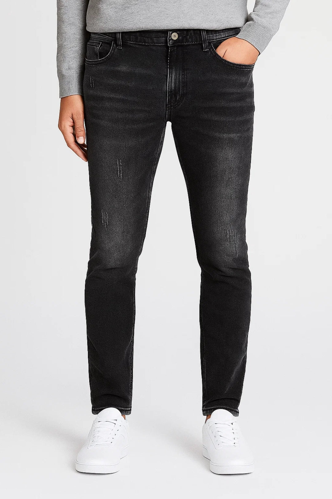 Heren Jeans Slimfit Comfortabel Moderne Pasvorm